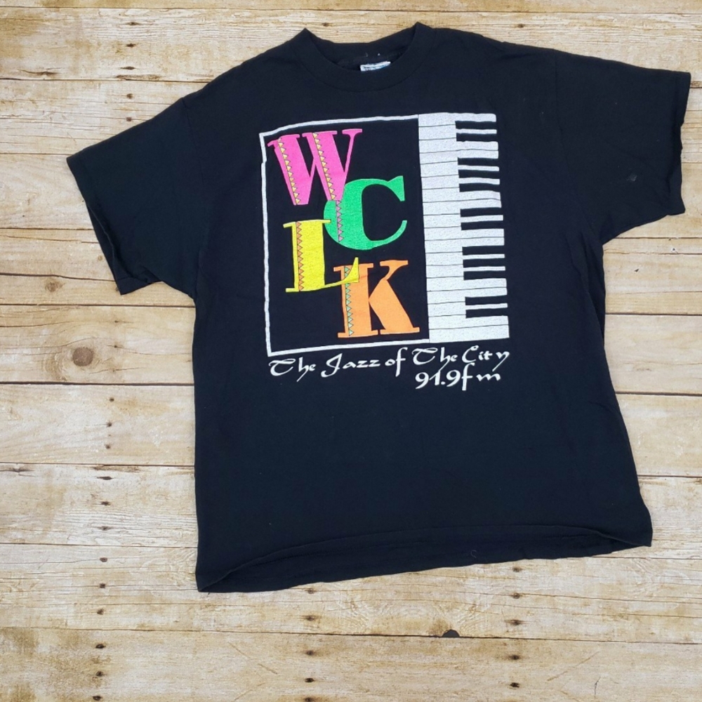 Vintage 90s WLCK Jazz Radio Tshirt